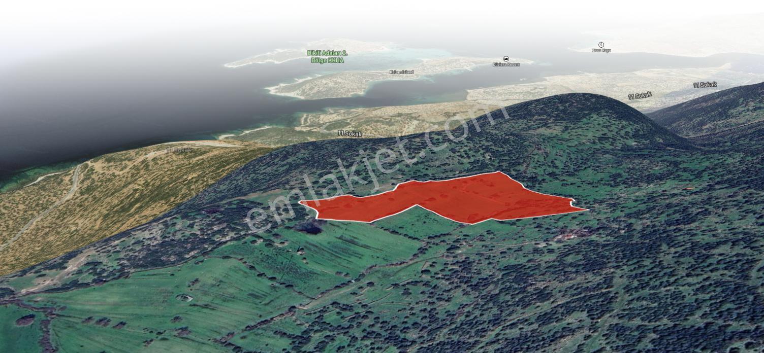 Dikili Denizköyde 38.229 M² Yatırımlık Tarla - Görsel 8