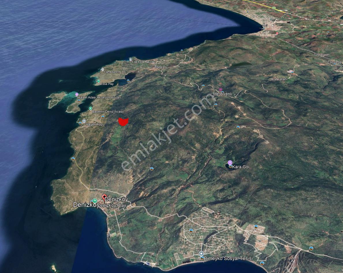 Dikili Denizköyde 138.735 M² Deniz Manzaralı Yatırımlık Tarla - Görsel 9