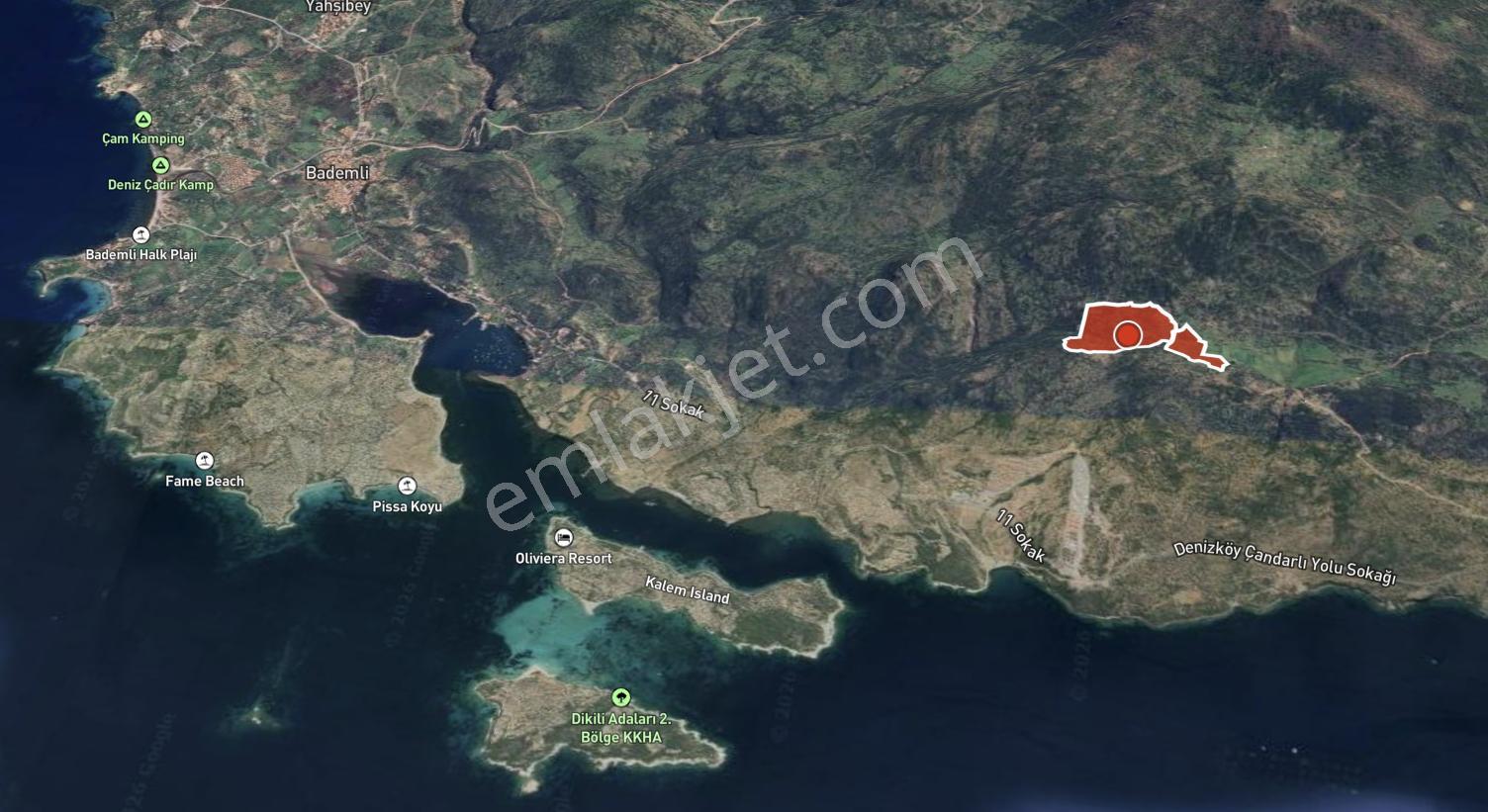 Dikili Denizköyde 138.735 M² Deniz Manzaralı Yatırımlık Tarla - Görsel 4