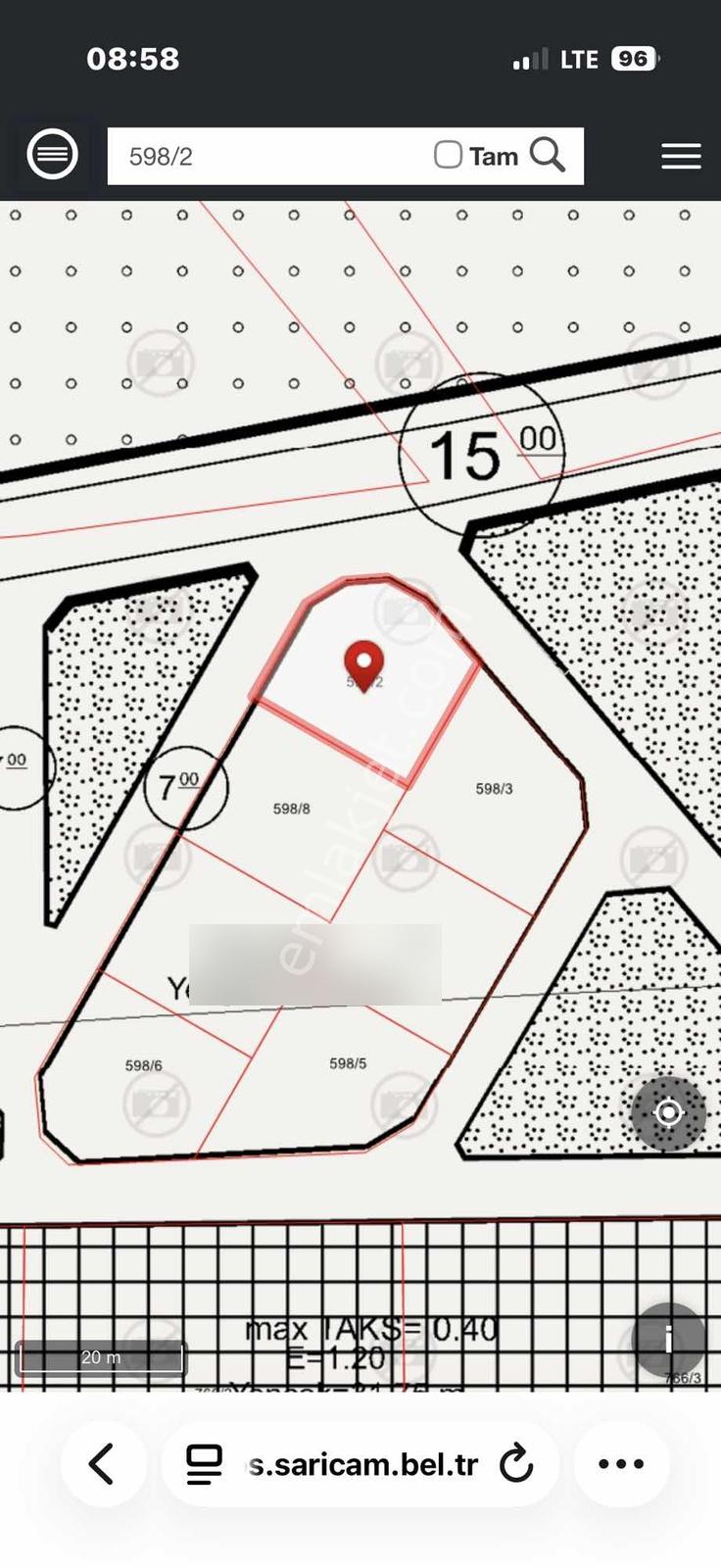 Boynuyoğun Mah.köşe Başı Önü Park 425 M2 Tek Tapu Satılık Arsa - Görsel 2