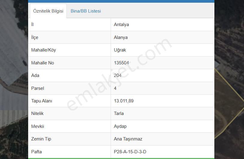 Alanya Uğrak’ta Deniz Manzaralı Satılık Tarla - Görsel 2