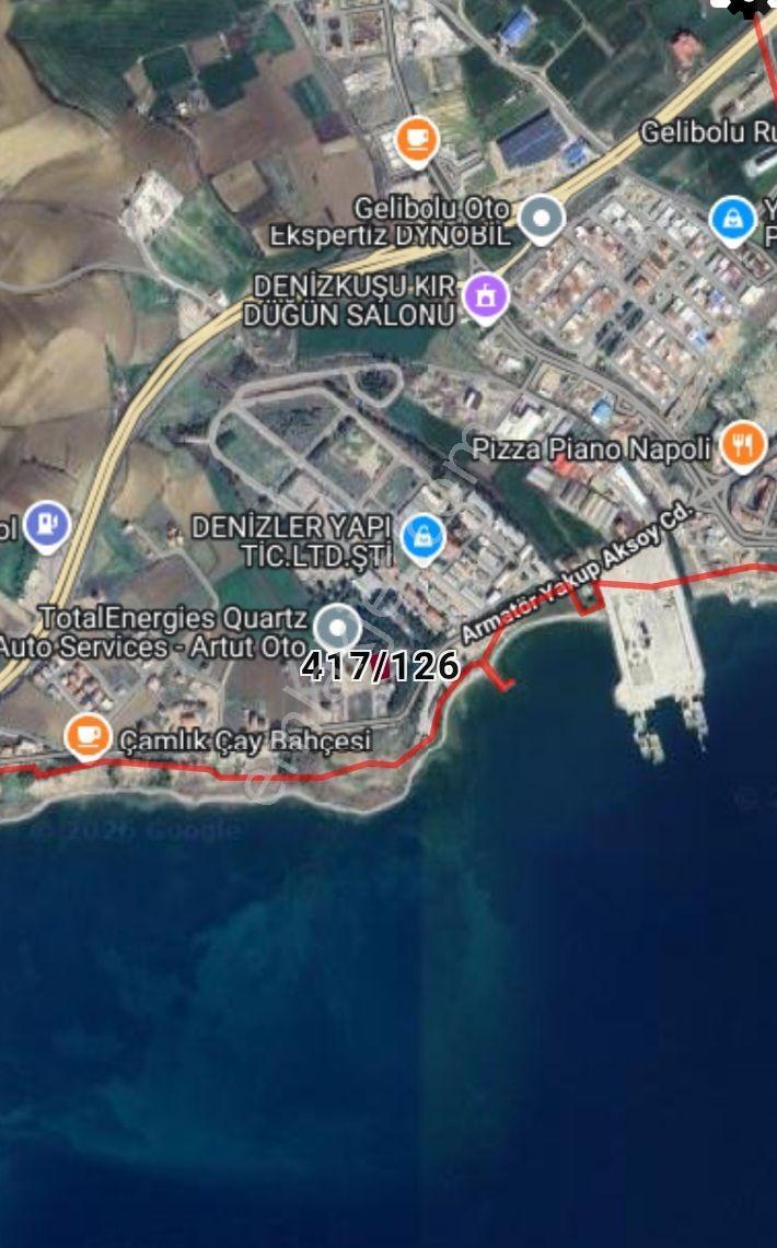 Çanakkale Gelibolu Alaeddin Mahallesinde Deniz Ve Köprü Manzaralı Villa İmarlı Müstakil Arsa - Görsel 6