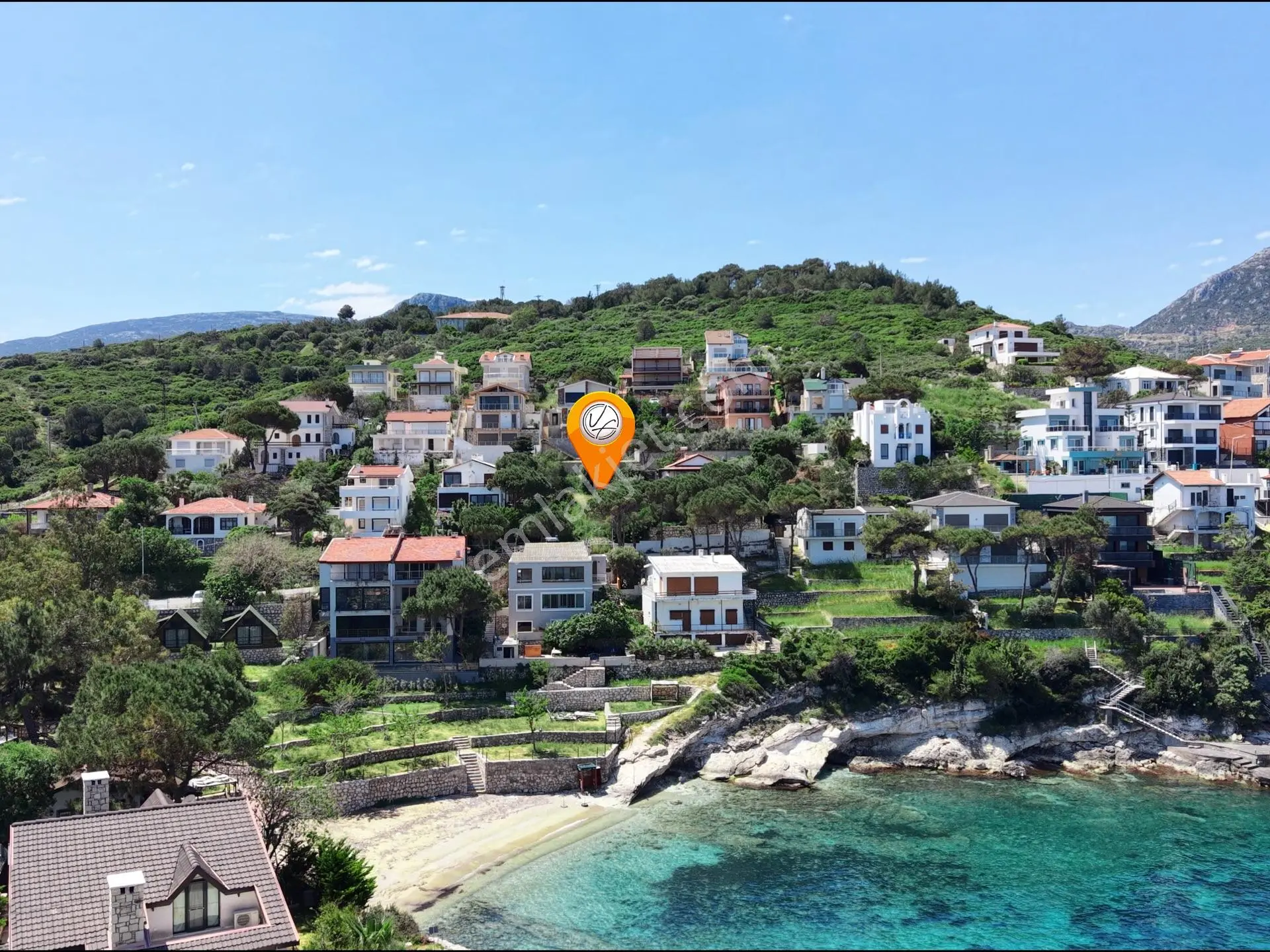 Karaburun İncirlikoyda Deniz Manzaralı Satılık İmarlı Arsa - Görsel 5