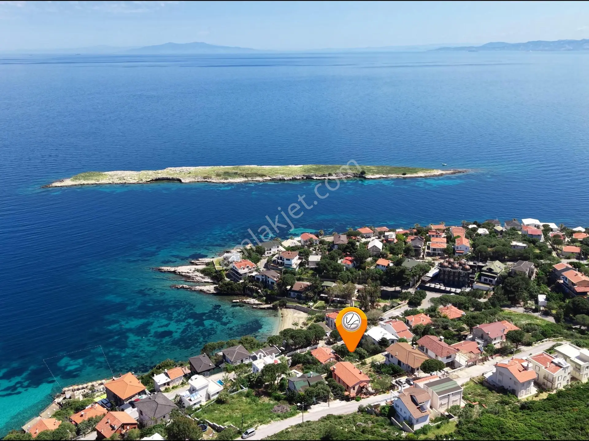Karaburun İncirlikoyda Deniz Manzaralı Satılık İmarlı Arsa