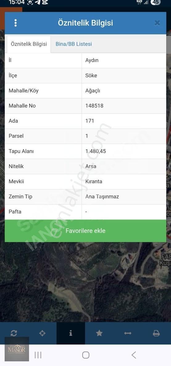 Söke Ağaçlı'da Deniz Manzaralı Villa Arsası - Görsel 5