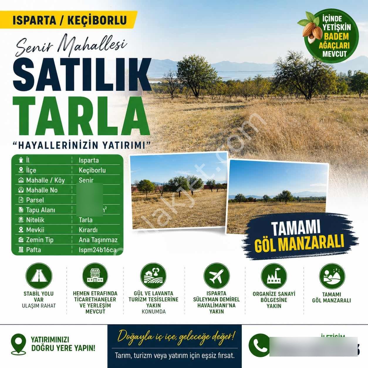 Senir'de Yeni Toki Projesi Yakını Göl Manzaralı Tek Tapu 812m2 - Görsel 4
