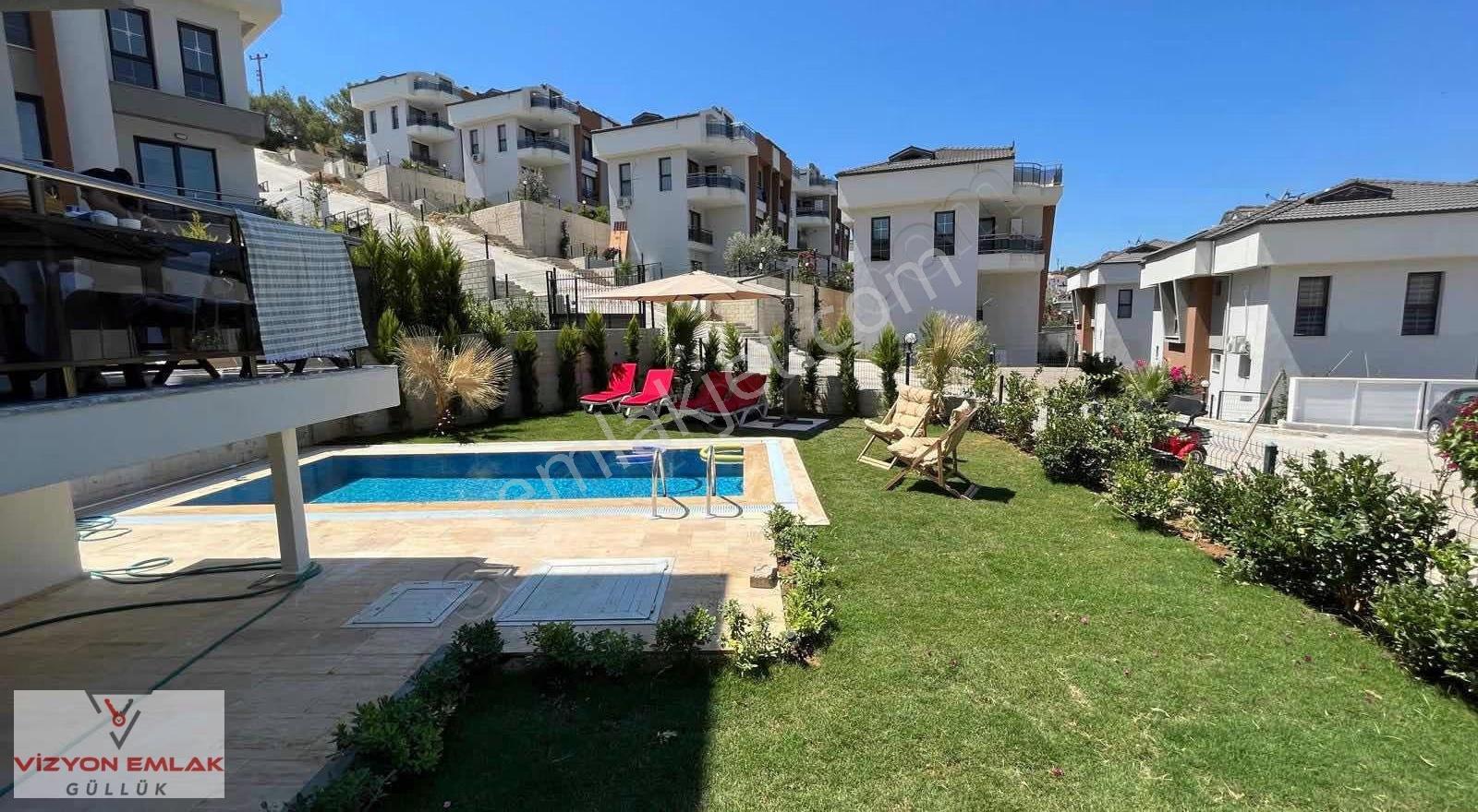 Milas Güllükte Deniz Manzaralı Müstakil Havuzlu Satılık Villa - Görsel 26