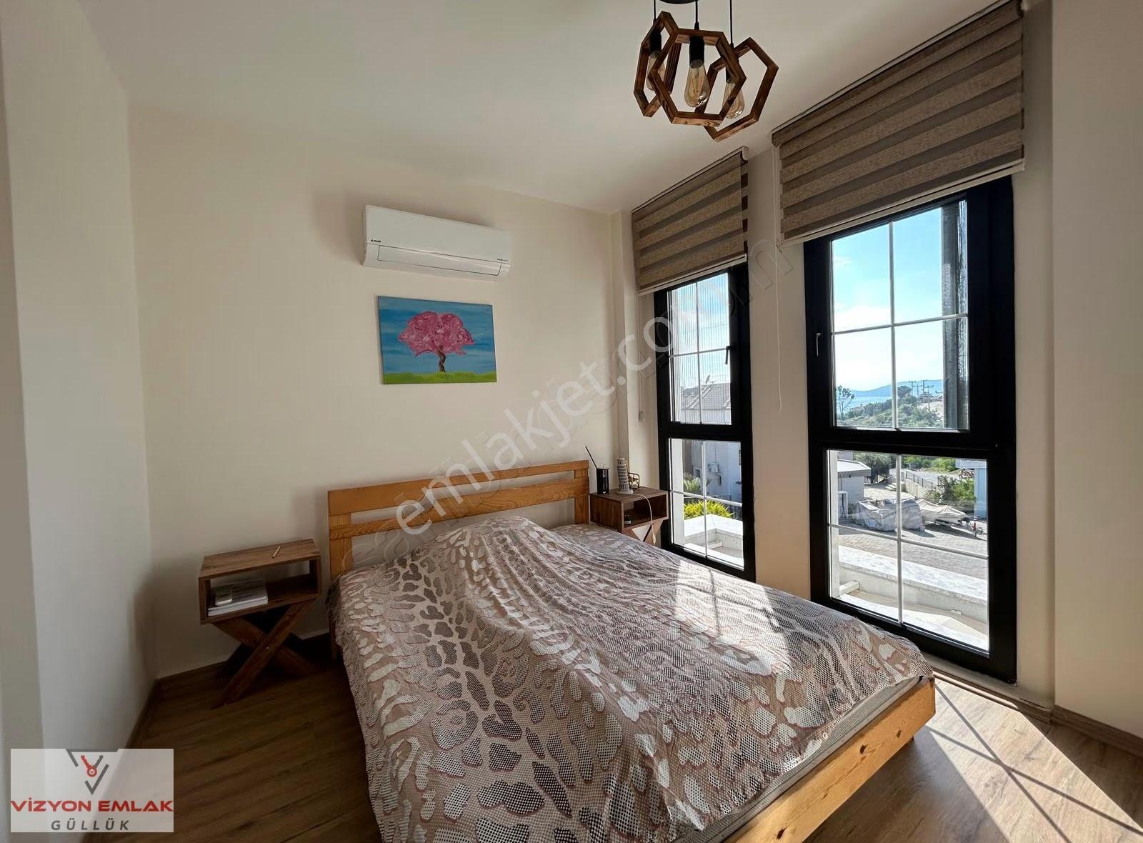 Milas Güllükte Deniz Manzaralı Müstakil Havuzlu Satılık Villa - Görsel 10