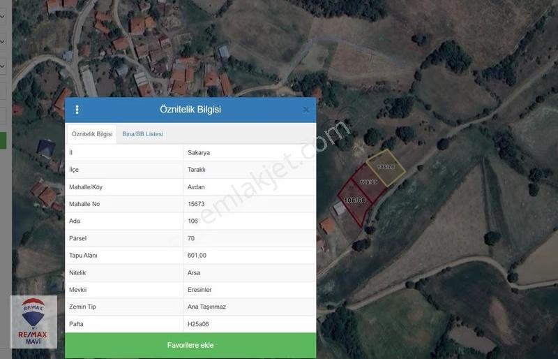Remax Maviden Taraklı Avdan Köy İçi %40 İmarlı 1833 M² Arsa - Görsel 6