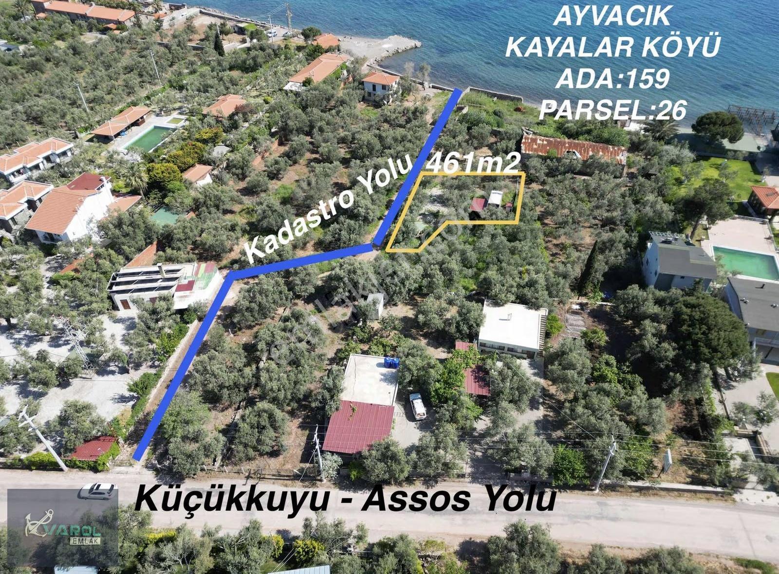 Ayvacık Kayalar Köyü Sahil Yolu Üzerinde Satılık Yazlık - Görsel 33