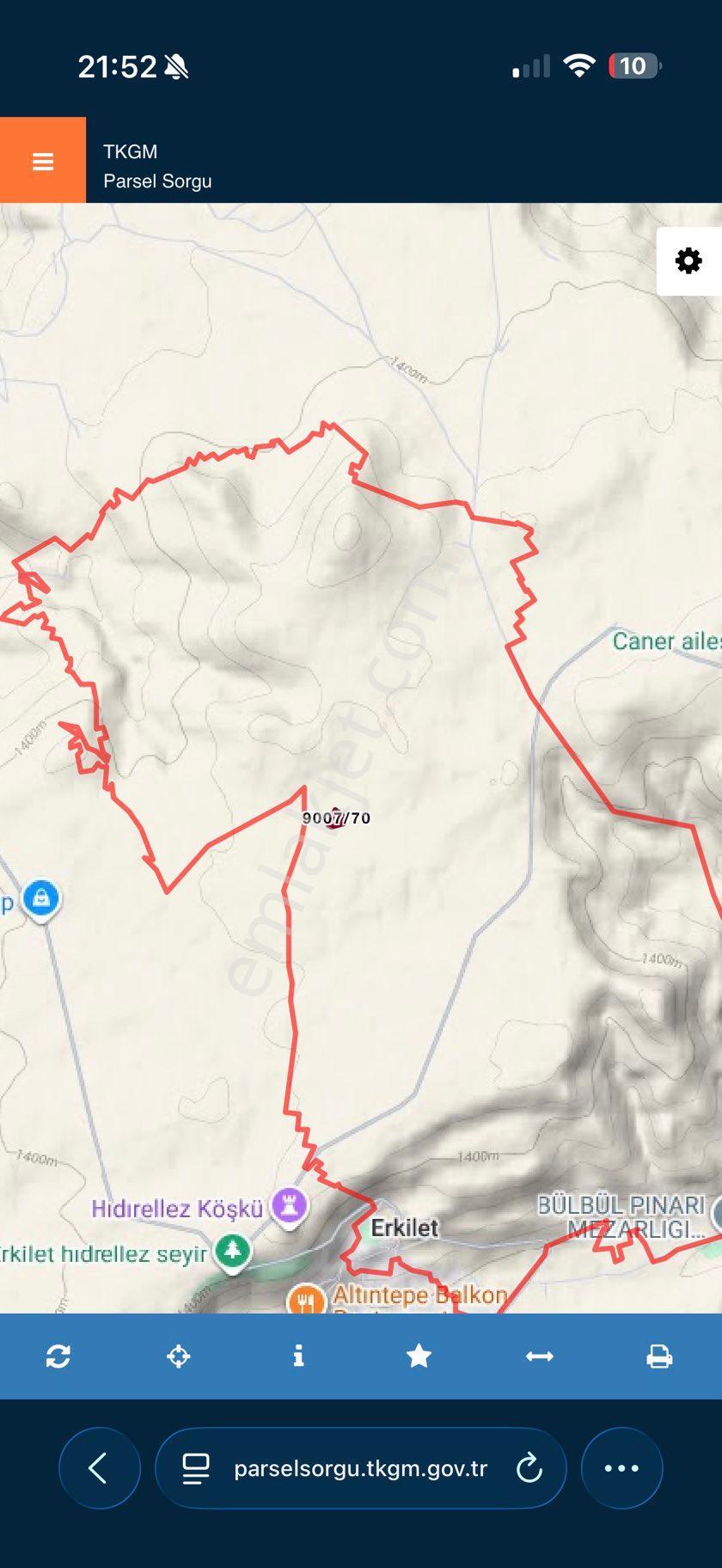 Erkılet Tepede 11.059 M2 Tek Tapu Satılık Tarla - Görsel 4