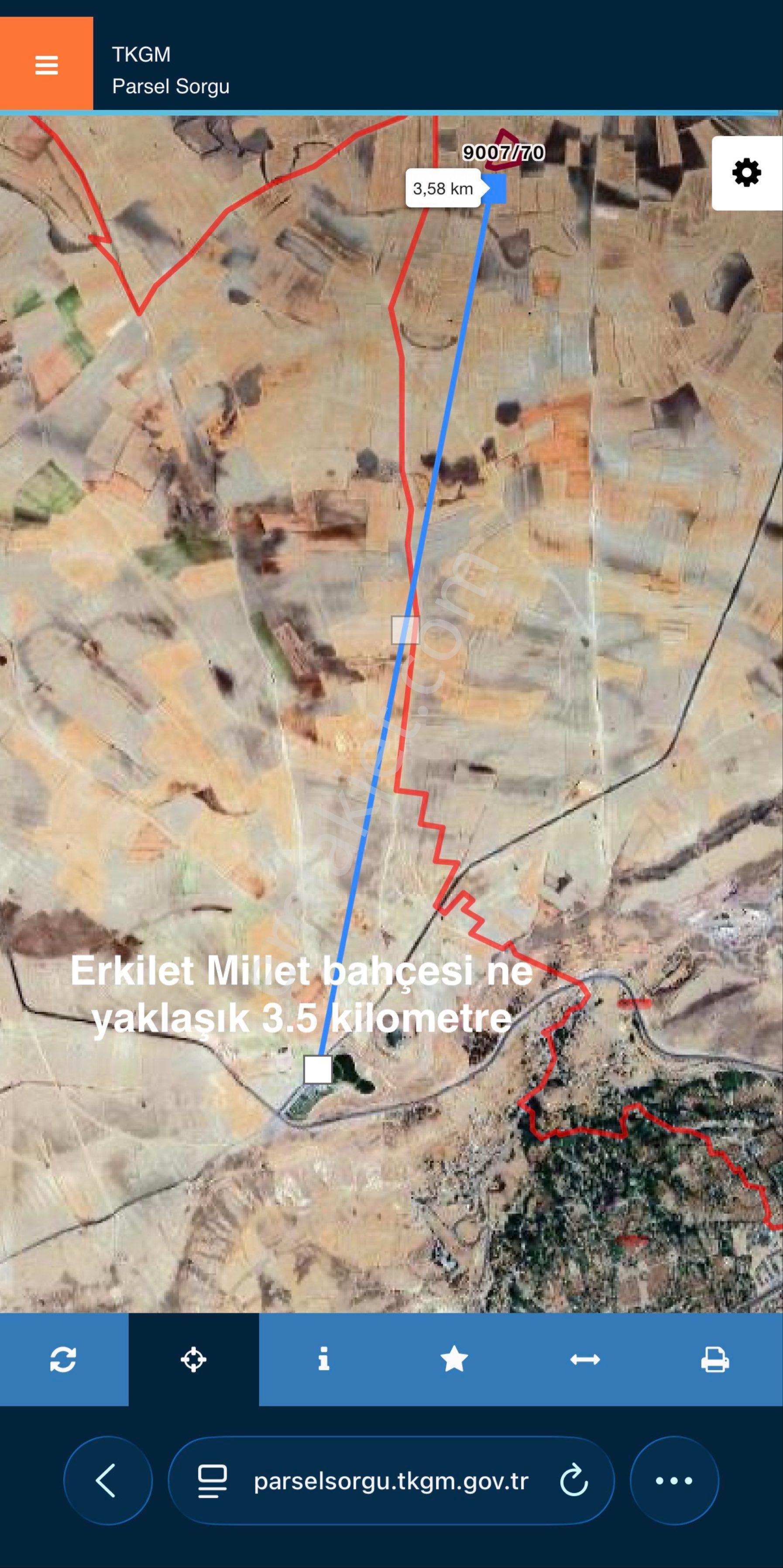 Erkılet Tepede 11.059 M2 Tek Tapu Satılık Tarla - Görsel 8