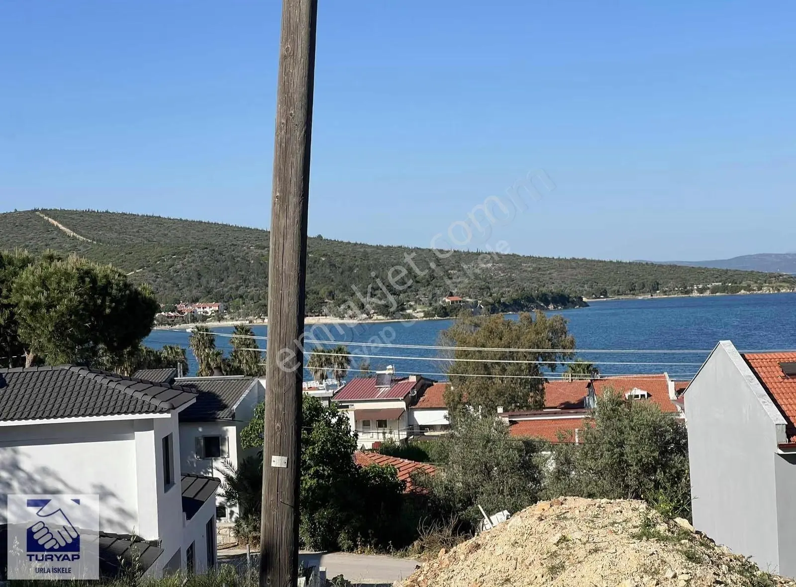 Urla Balıklıova Full Deniz Manzaralı 0.50 İmarlı Villalık Arsa - Görsel 2