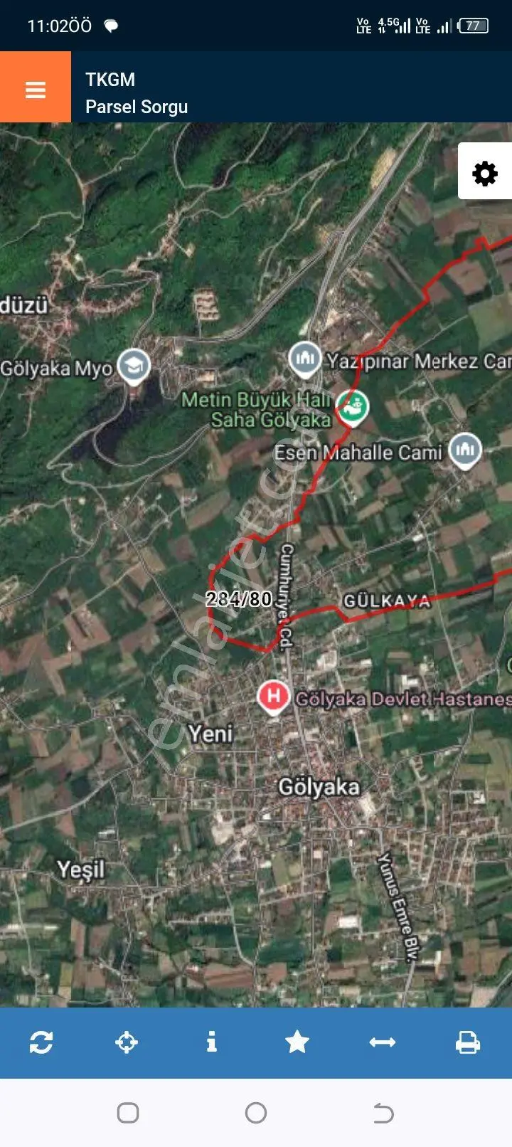 Konut İmarlı %40 Arsa Düzce Gölkaya Esen Mah. - Görsel 5