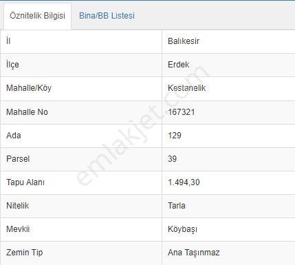 Balıkesir Erdek Kestanelik Mah. 1.494 M2 Satılık Tarla Merkezi Konumda Yatırımlık - Görsel 20