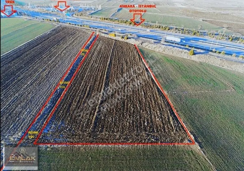Ayaşta Otoban Kenarı 6.463 M2 Tek Tapu Tarla