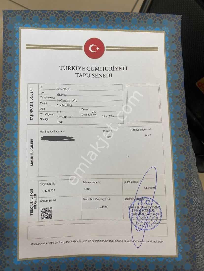 İstanbul Silivri Değirmenköy Satılık Arsa