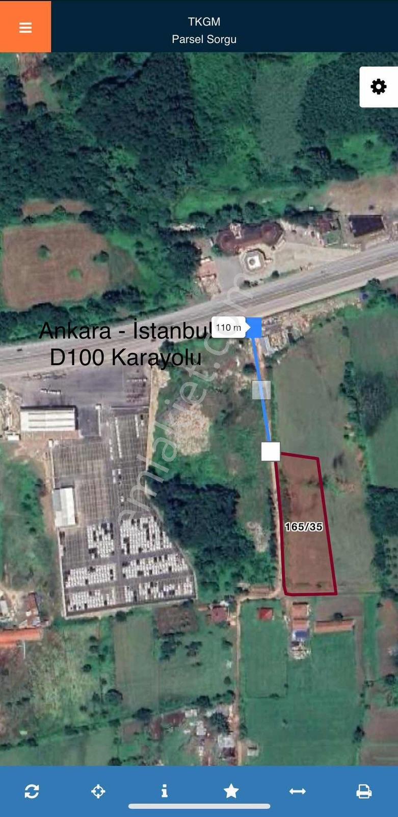 Ankara-istanbul D100 Karayoluna 100 Metre Mesafede 5000m2 - Görsel 2
