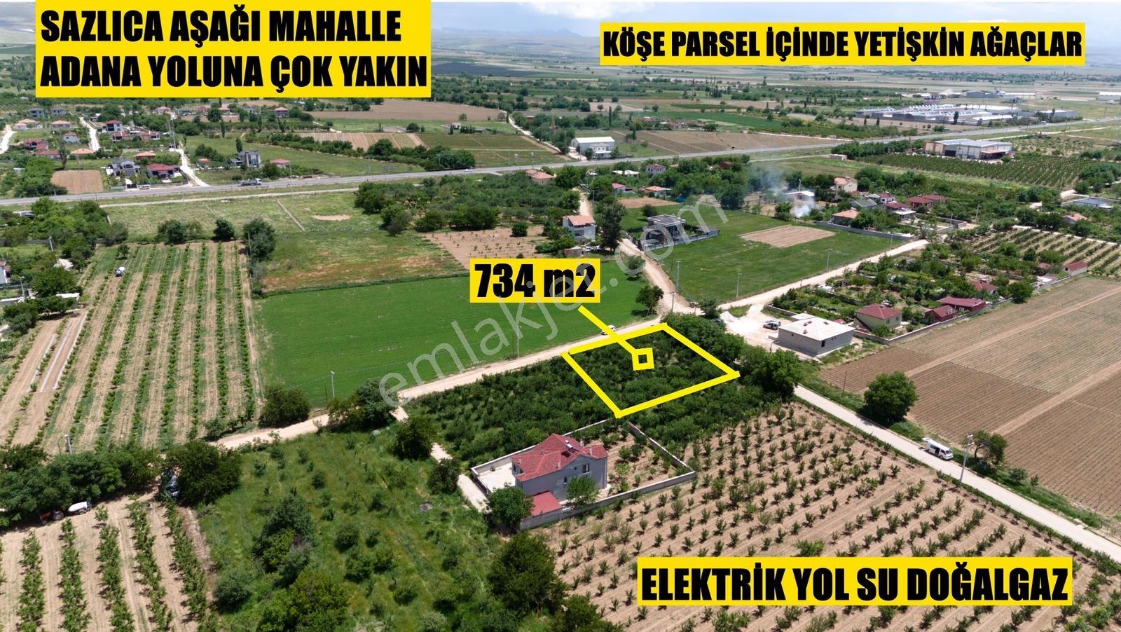 Sazlıca Aşağı Mahalle (adana Yoluna 200 Mt.) 735 M2 Satılık Arsa