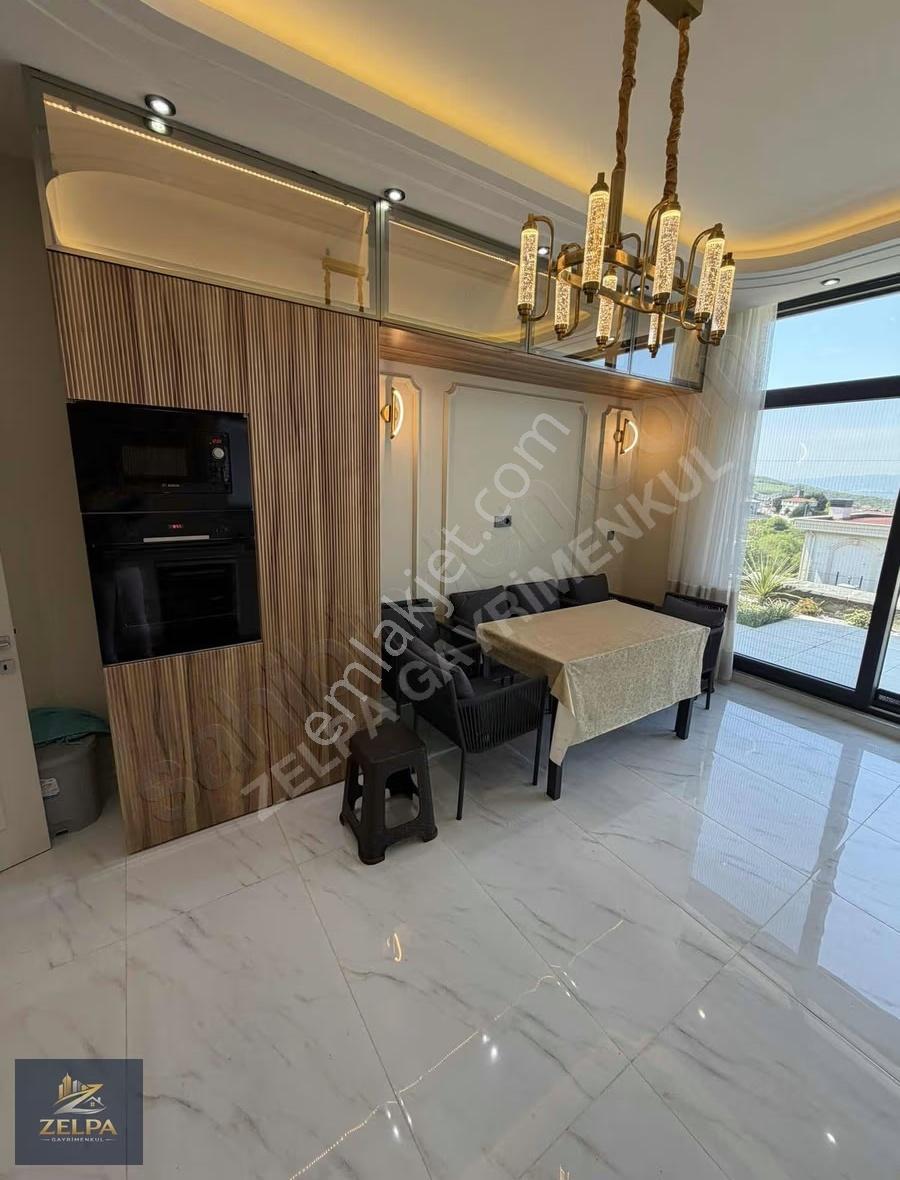 Site İçinde Full Deniz Manzaralı Lüks Eşyalı Yeni Nesil Villa - Görsel 20