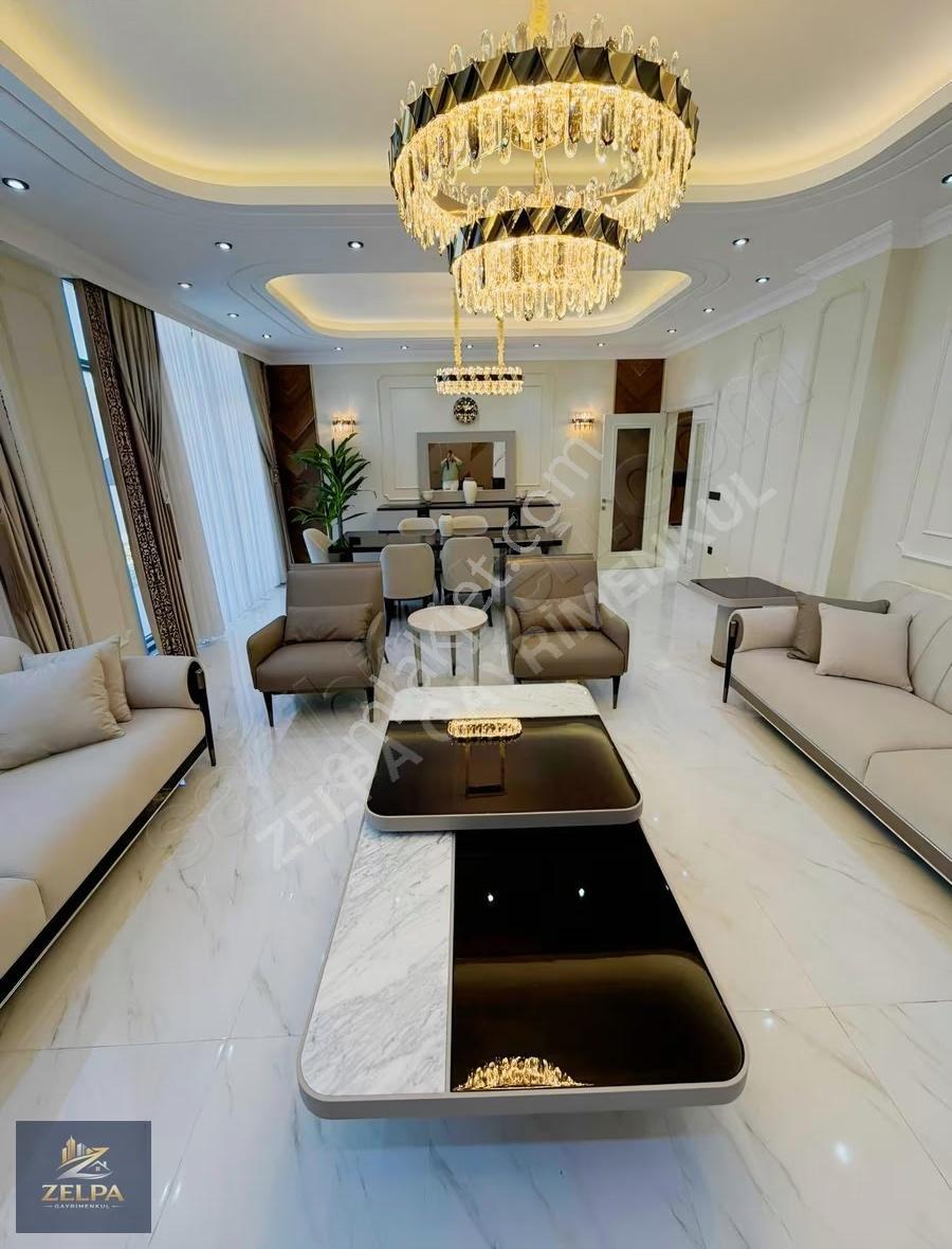Site İçinde Full Deniz Manzaralı Lüks Eşyalı Yeni Nesil Villa - Görsel 33