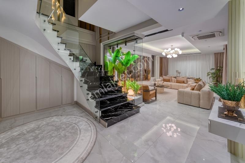 Alanya Tepe Mah. Lüks Eşyalı Deniz Doğa Ve Kale Manzaralı Villa - Görsel 43