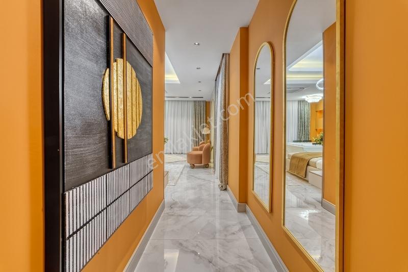 Alanya Tepe Mah. Lüks Eşyalı Deniz Doğa Ve Kale Manzaralı Villa - Görsel 39