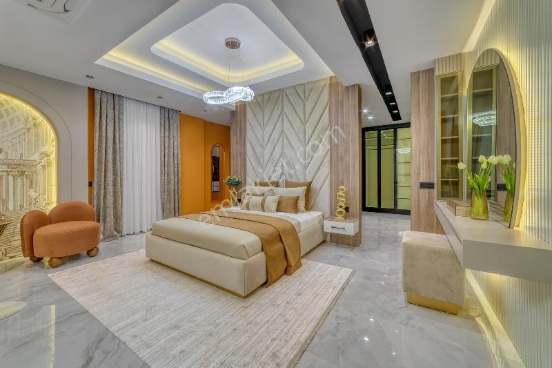 Alanya Tepe Mah. Lüks Eşyalı Deniz Doğa Ve Kale Manzaralı Villa - Görsel 14