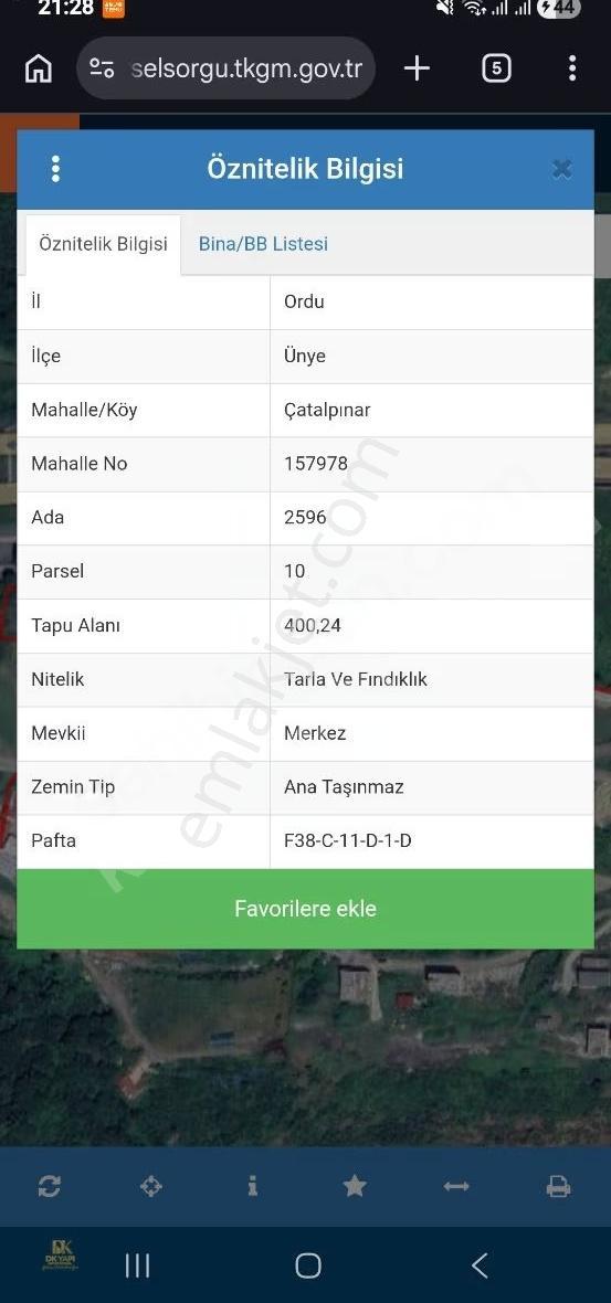 Çatalpınarda Satılık Arsa