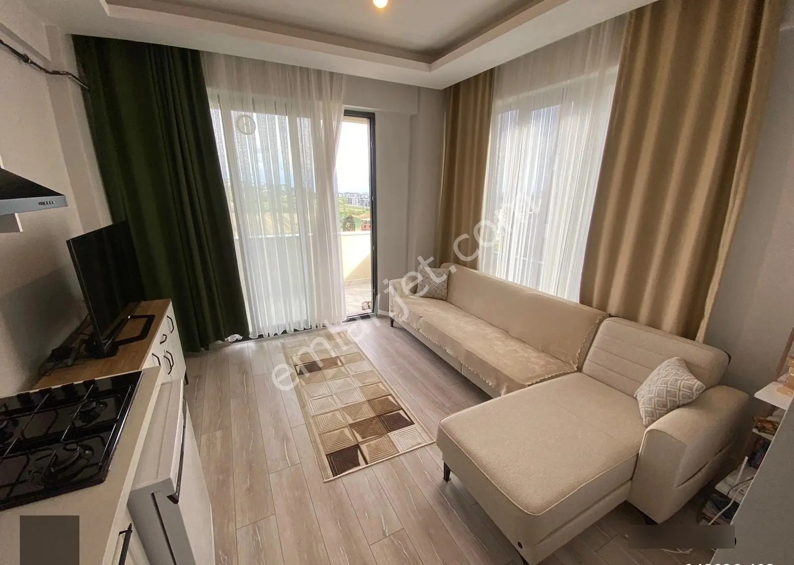 Nexus'tan Ortacami Mah'de Deniz Manzaralı 1+1 Kiralık Daire