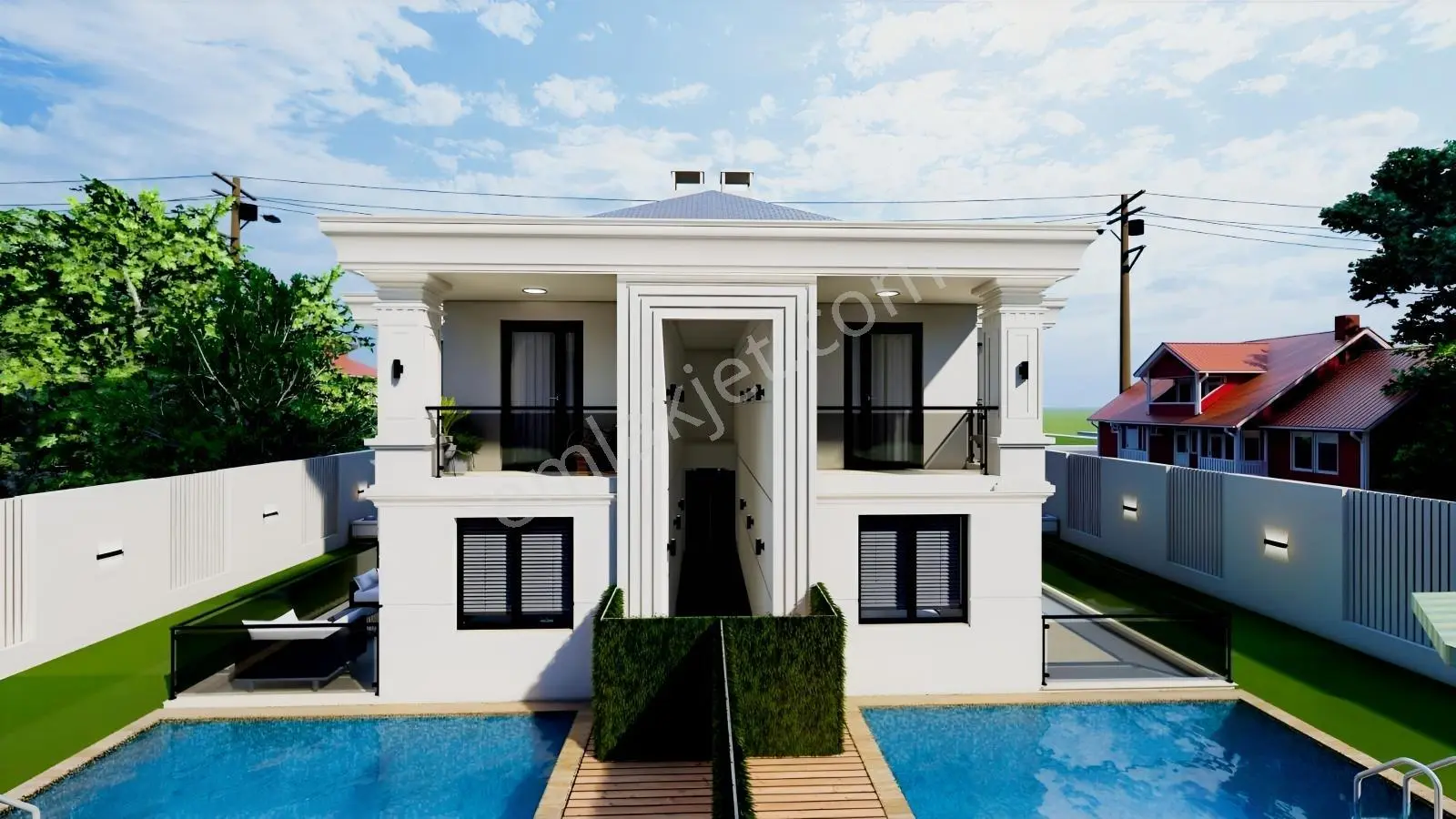 Önerlerde %40 Peşinatla Projeden Havuzlu 3+1 Satılık Loft Villa - Görsel 3