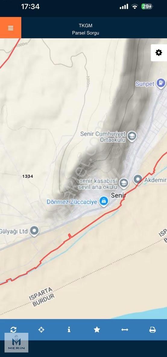 Isparta'da Toki Projesine Yakınprim Potansiyelli Satılık Tarla - Görsel 3