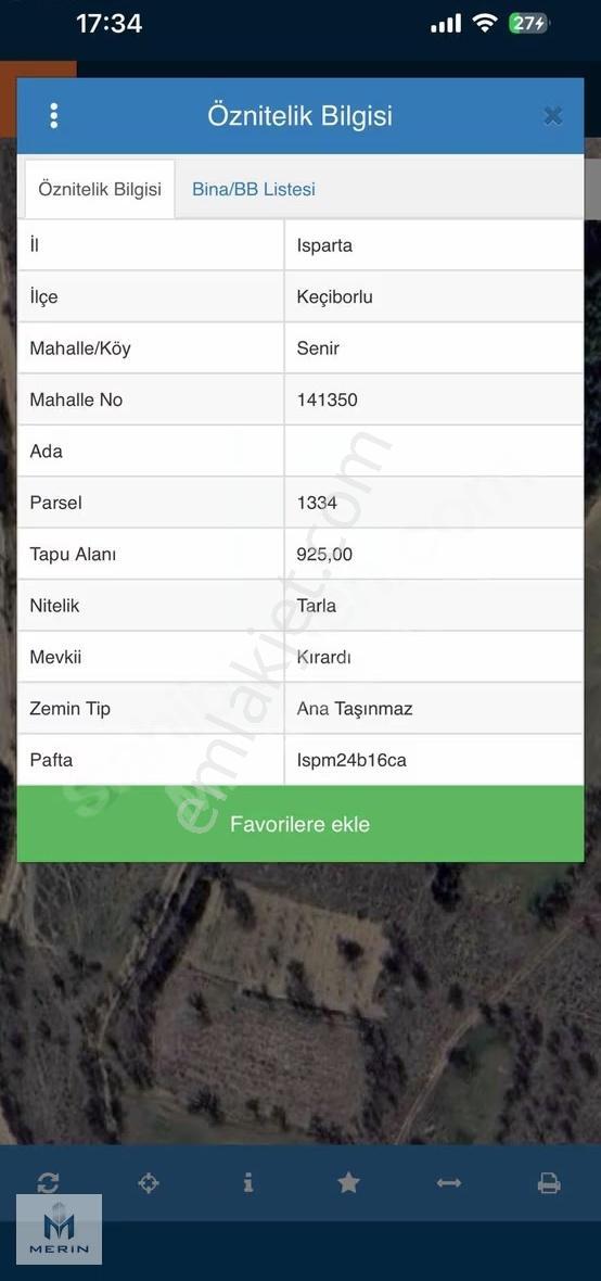 Isparta'da Toki Projesine Yakınprim Potansiyelli Satılık Tarla - Görsel 2