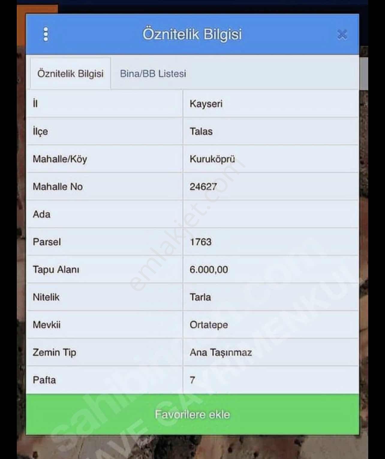 Wave Gayrimenkul'den Talas Kuruköprü 3000 M2 Yatırımlık Tarla... - Görsel 7