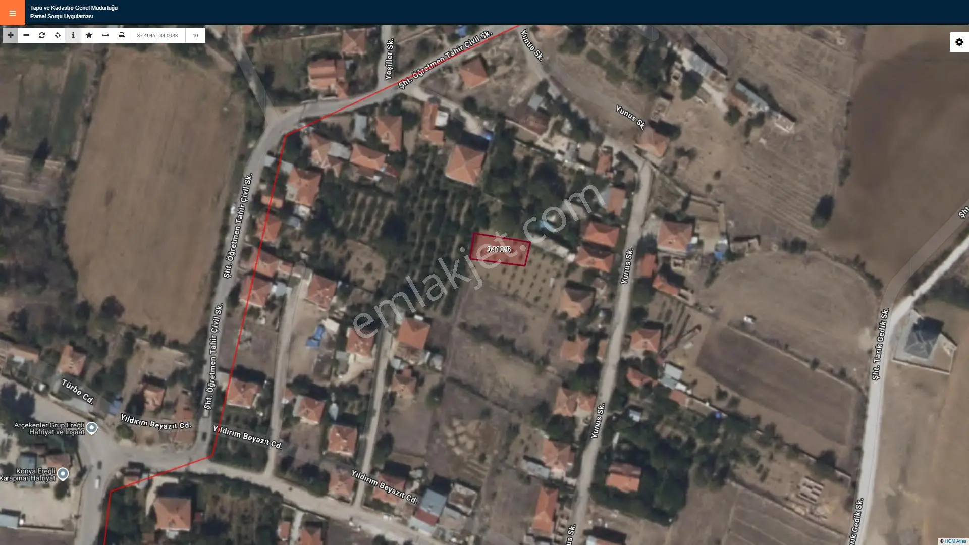 Yıldırım Beyazıt Mahallesinde Satılık 322 Metrekare Arsa