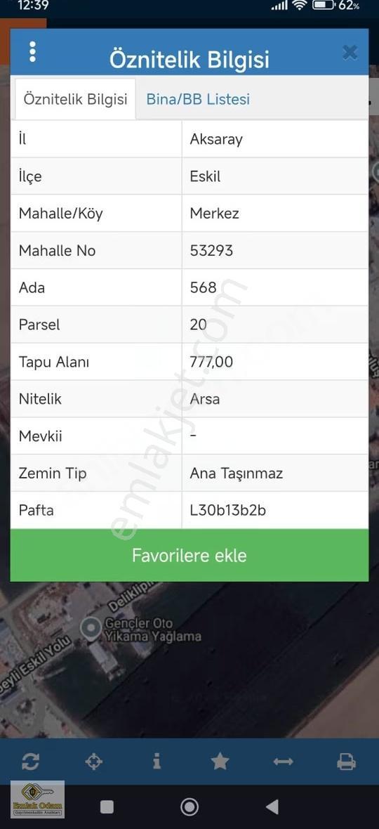Emlak Odam'dan Eskil Merkez'de Satılık Arsa 777 M² - Görsel 2