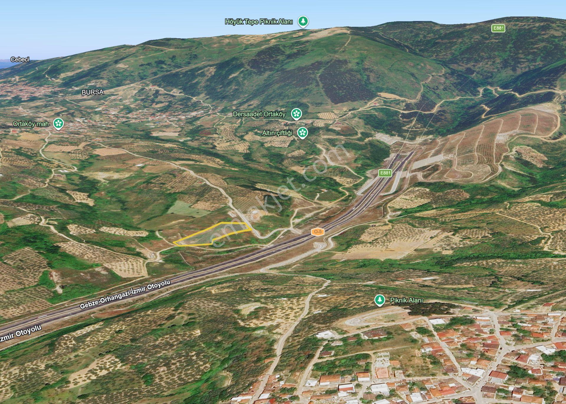 Orhangazi Ortaköy'de Tem'e Yakın 8.300m² Yola Cephe Fırsat Arazi - Görsel 17