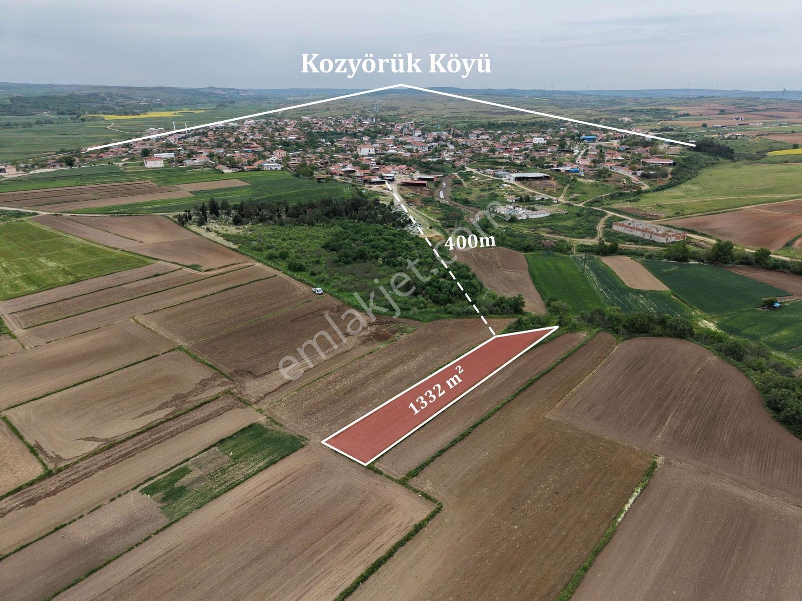 Varlı Kent'ten Tekirdağ'da Köyün Dibinde 1332m2 Müstakil Tarla - Görsel 7