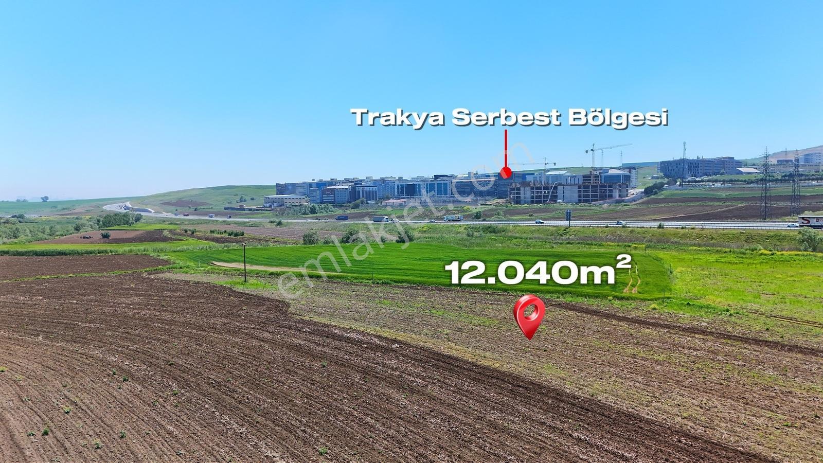 Çatalca Ferhatpaşa'da 12 Dönüm Tek Tapu Sanayi Karşısında Tarla - Görsel 12