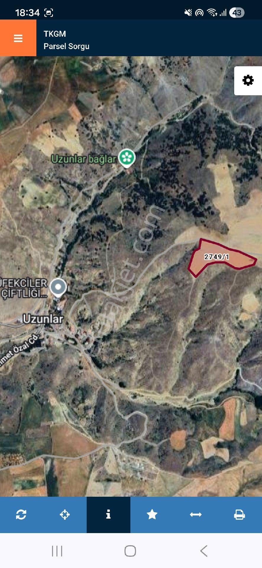 Ankara Akyurt Uzunlar Mah. 1068 M2 Köy Yanı Yola Cephe 225 Bin Tl