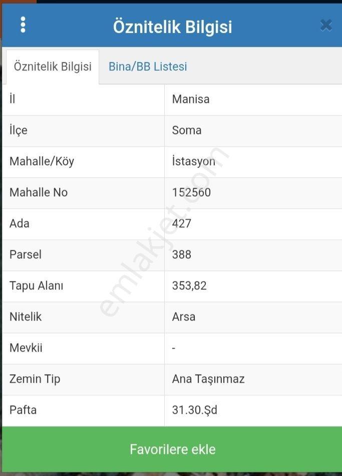Soma İstasyon Zafer Mahallesi Mevkii 354 M² Satılık Arsa - Görsel 2