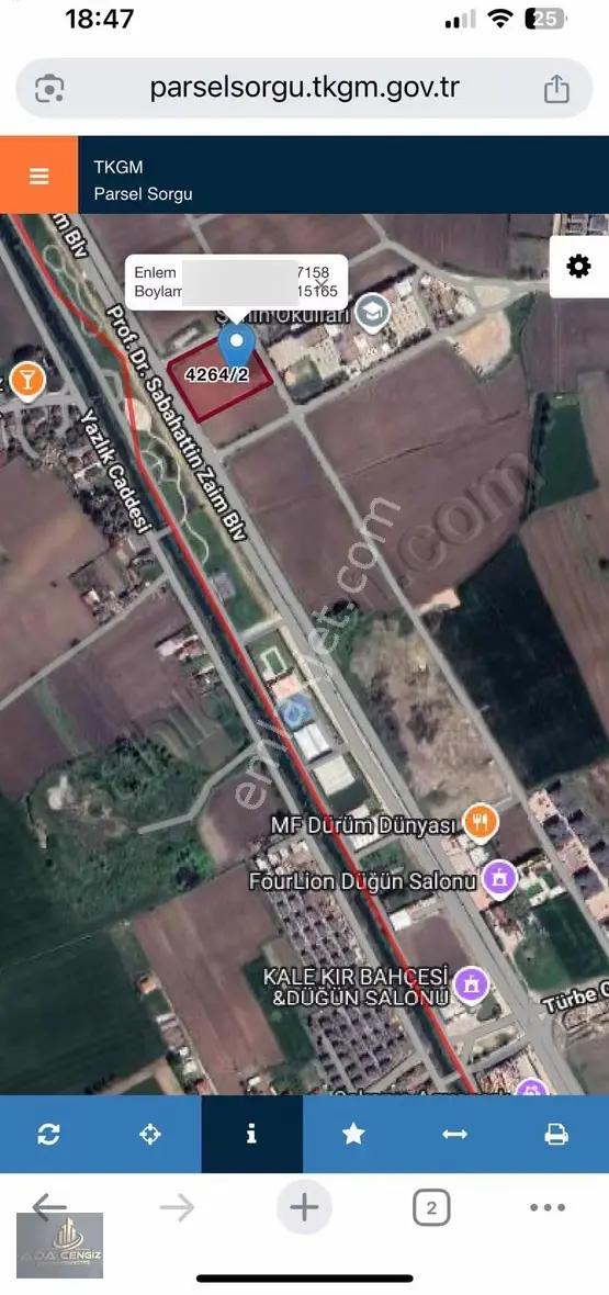 Karaman Camili Yolunda Duble Yol Üzerinde 7dönümde Bulunan Hisse