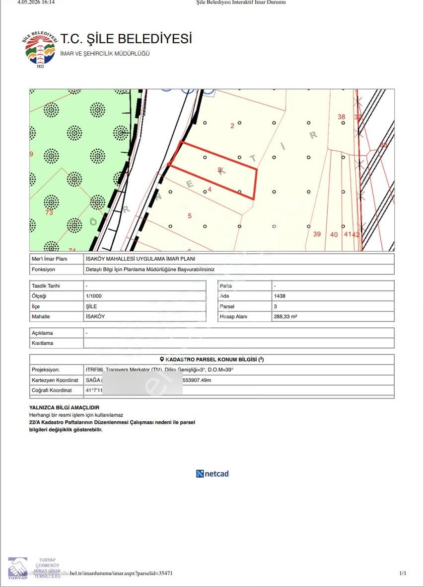Ağva Plajına 2 Km Mesafede, Köy İçi 288 M² Müstakil Arazi - Görsel 7