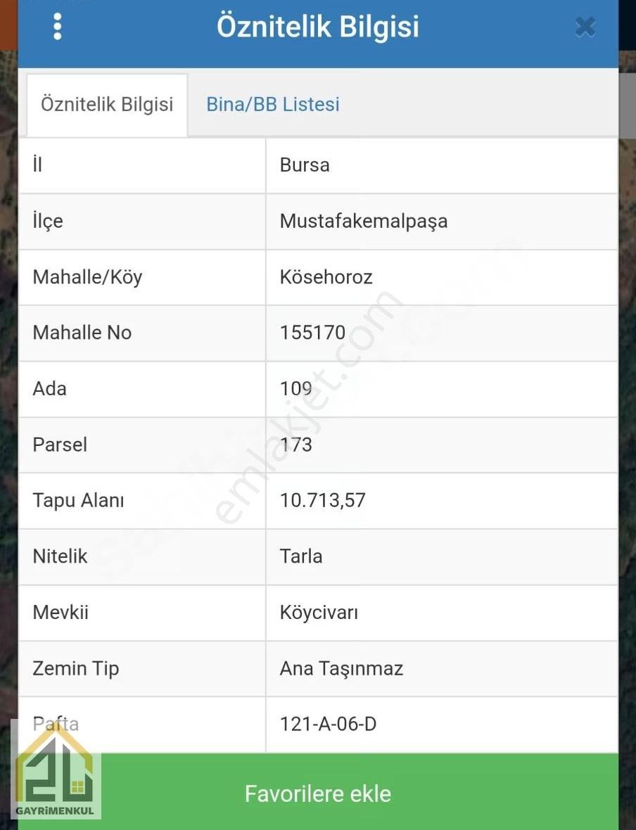 Zu Gayrimenkul Den Kösehorozda Satılık Tek Tapu Tarla - Görsel 3