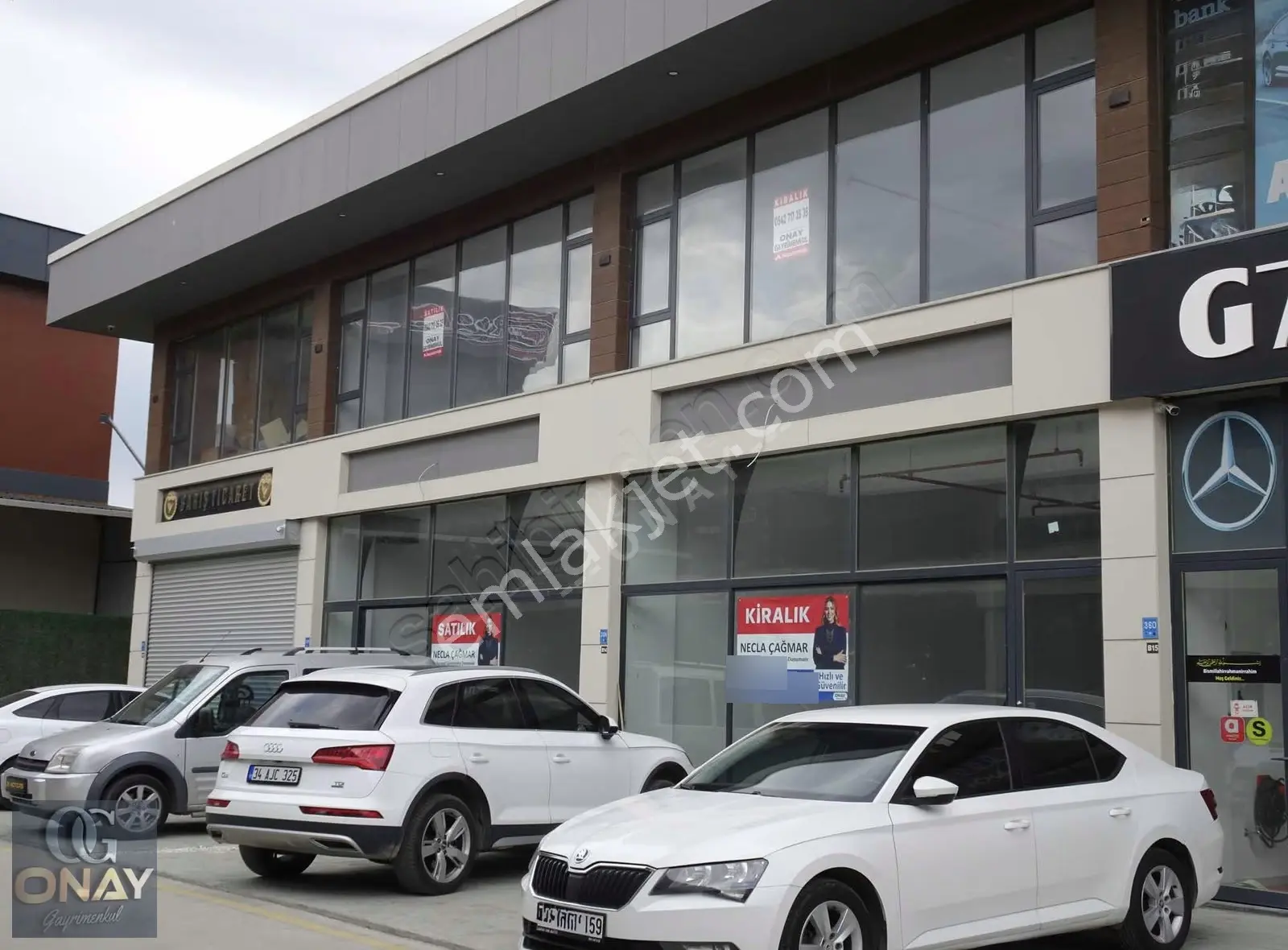 Onay 'dan Çerkezköy Galericiler Sitesinde 235 M2 3 Katlı İşyeri