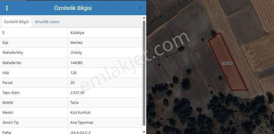 Kütahya Merkez Uluköy' De 2037 M2 Satılık Tarla - Görsel 19
