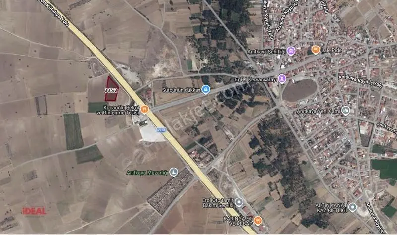 Afyon-kütahya Yolunda , Yola Sıfır İşletmeye Uygun Satılık Arsa!