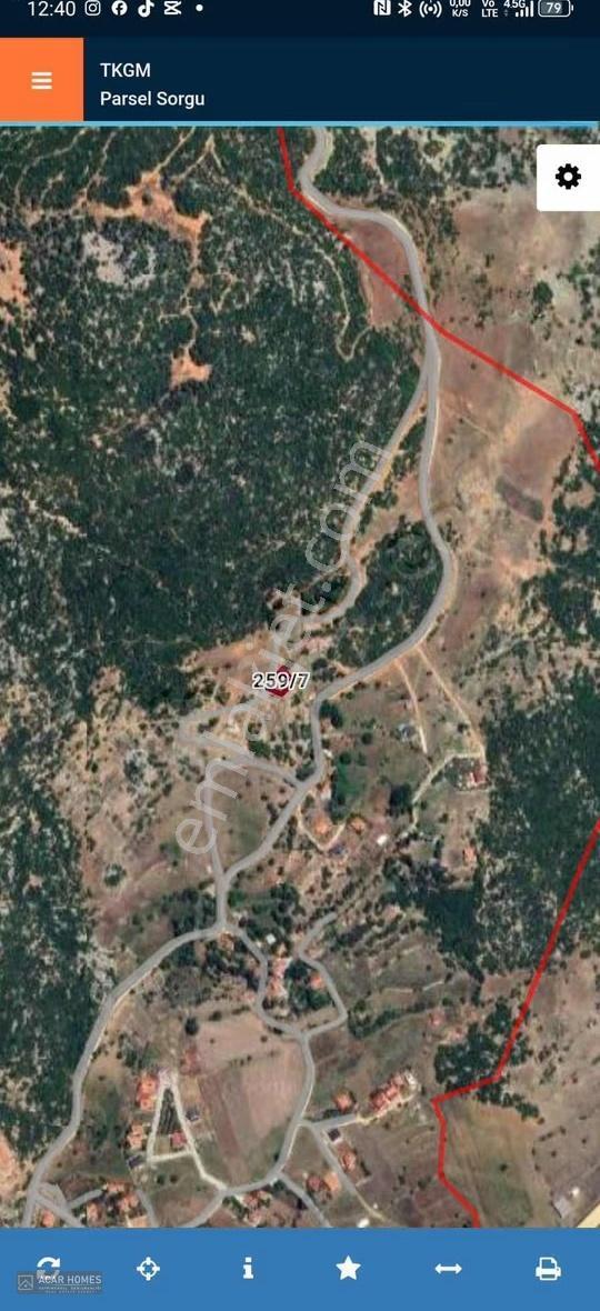 Seydikemer Kınık Arsa İmarlı 500 M2 Manzaralı Müstakil Parsel - Görsel 3
