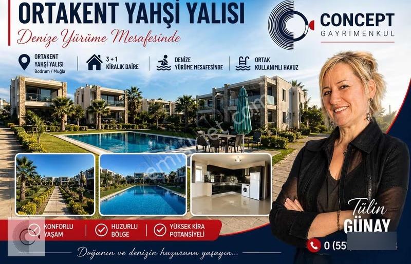 Ortakent Yahşi En Değerli Sitede | 3+1 Kiralık Havuzlu Daire