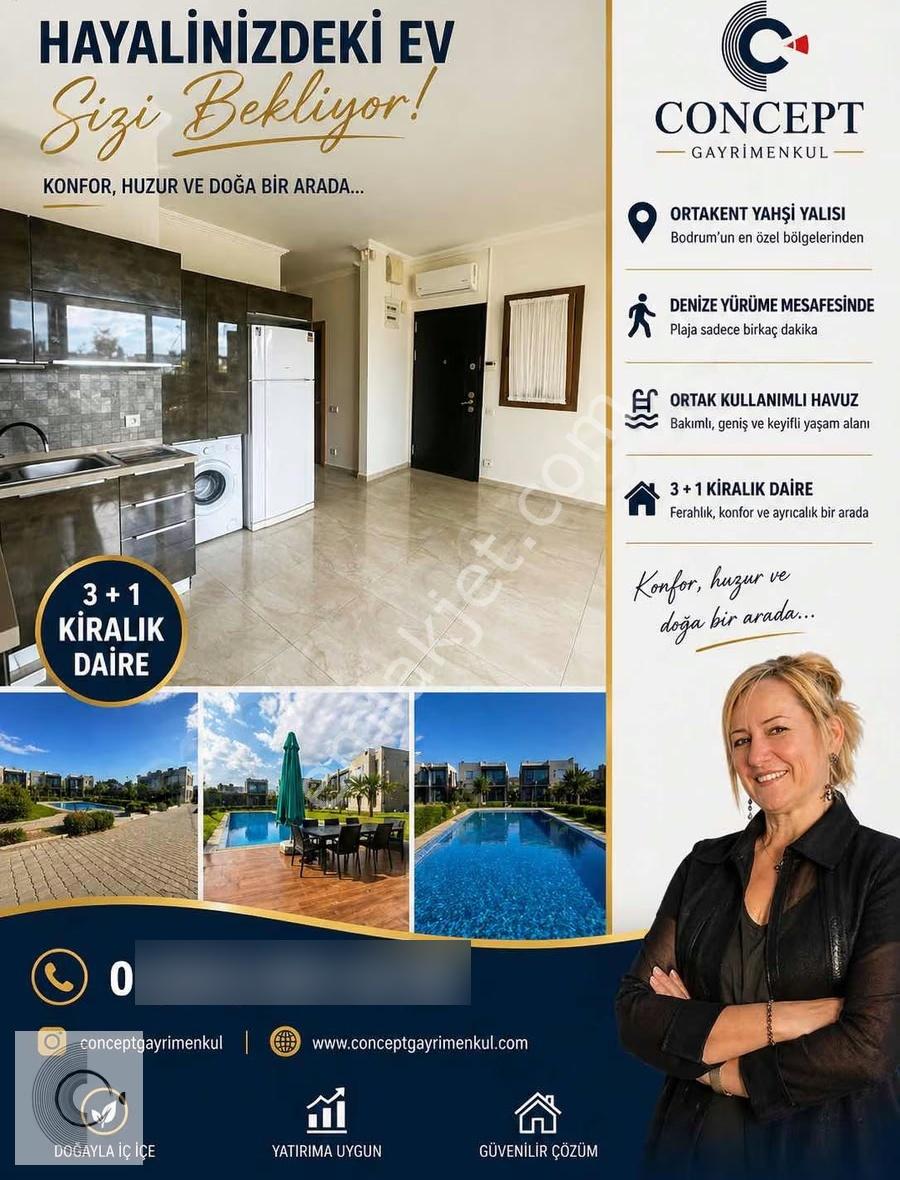 Ortakent Yahşi En Değerli Sitede | 3+1 Kiralık Havuzlu Daire - Görsel 6